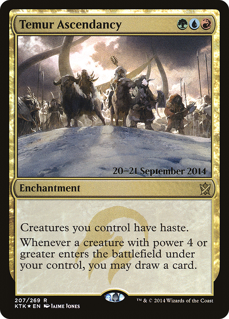 Temur Ascendancy (207) Foil - Khans of Tarkir Promos