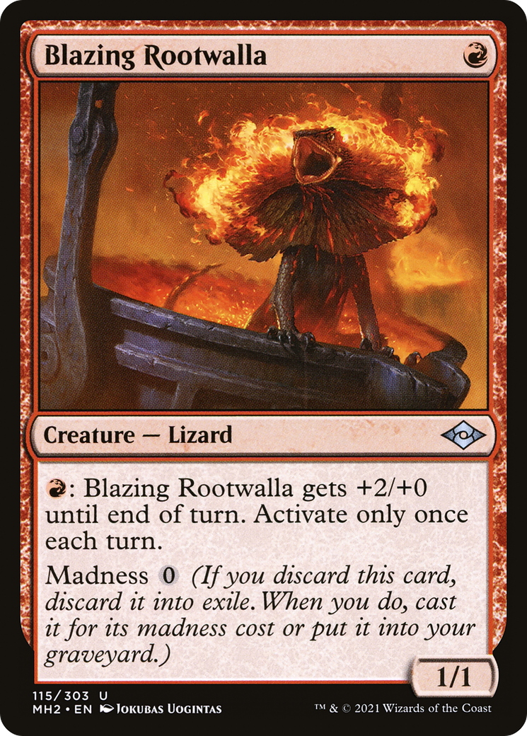 Blazing Rootwalla (115) Foil - Modern Horizons 2