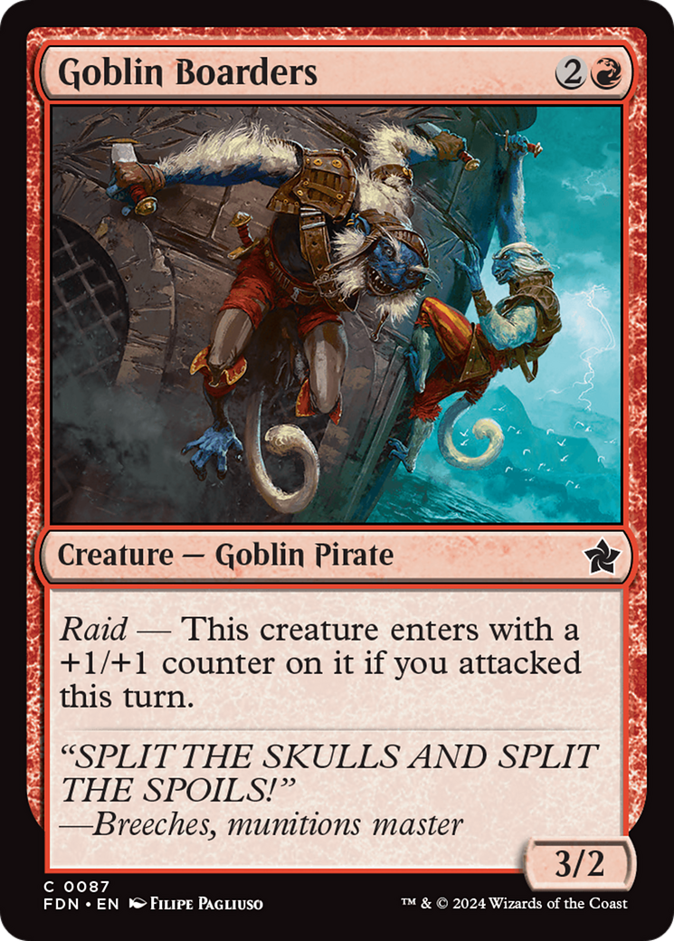 Goblin Boarders (087) Foil - Foundations