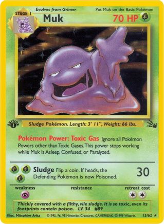 Muk (13) (Unlimited) Holofoil - Fossil