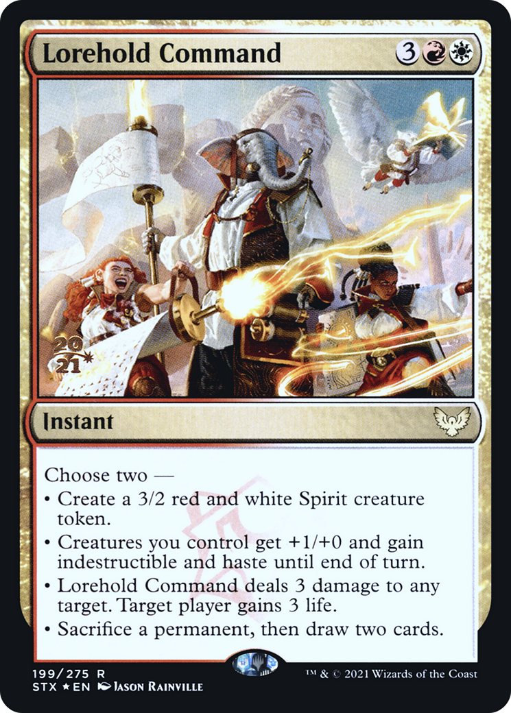 Lorehold Command (199) Foil - Strixhaven: School of Mages Promos