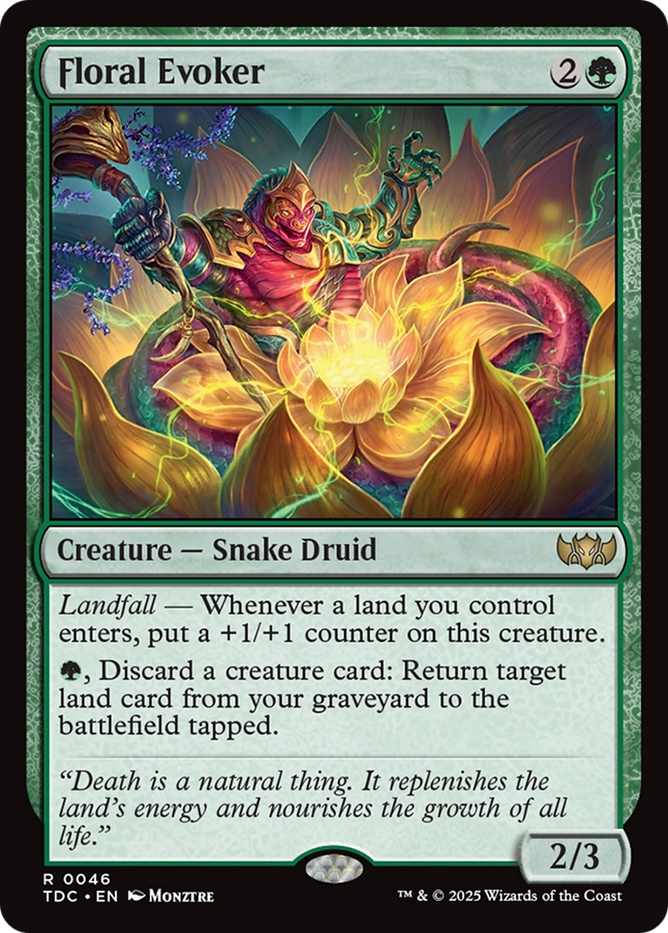 Floral Evoker (046) - Commander: Tarkir: Dragonstorm