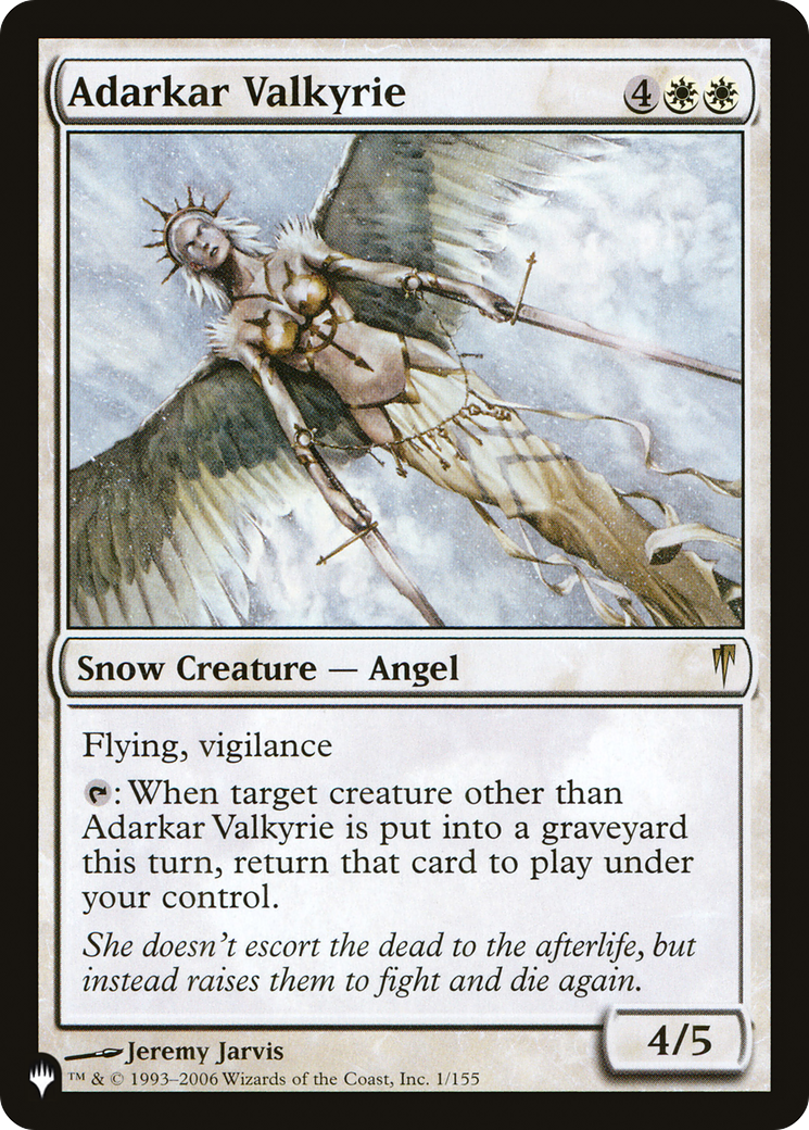 Adarkar Valkyrie (CSP-1) - The List