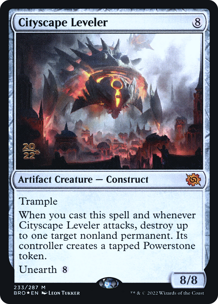 Cityscape Leveler (233s) Foil - The Brothers' War Promos
