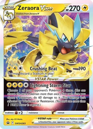 Zeraora VSTAR - SWSH265 (SWSH265) Holofoil - SWSH Sword & Shield Promo Cards