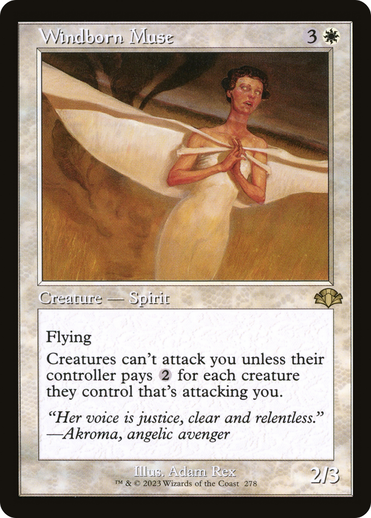 Windborn Muse (Retro) (278) - Dominaria Remastered
