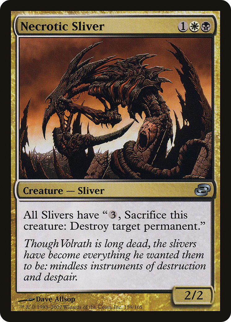 Necrotic Sliver (159) Foil - Planar Chaos