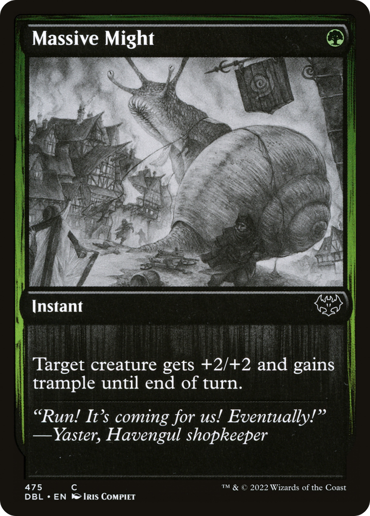 Massive Might (475) Foil - Innistrad: Double Feature