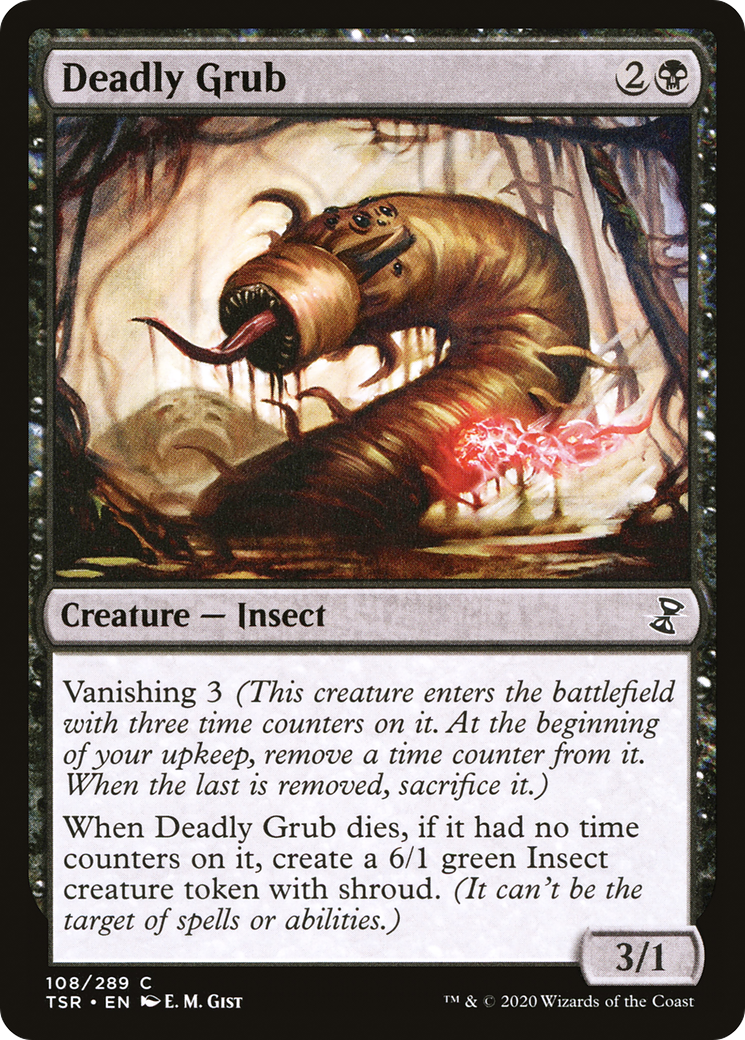 Deadly Grub (108) Foil - Time Spiral Remastered