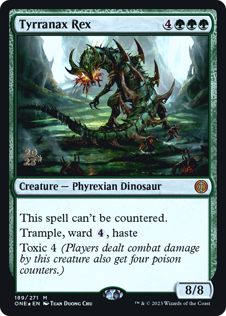 Tyrranax Rex (189) Foil - Phyrexia: All Will Be One Promos