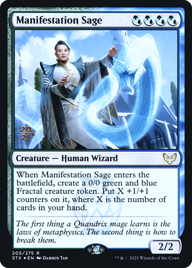 Manifestation Sage (205) Foil - Strixhaven: School of Mages Promos