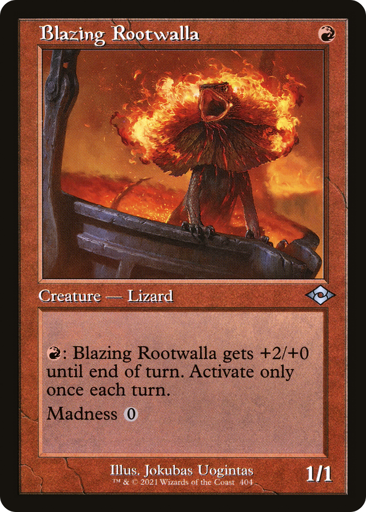Blazing Rootwalla (Retro) (404) Foil - Modern Horizons 2