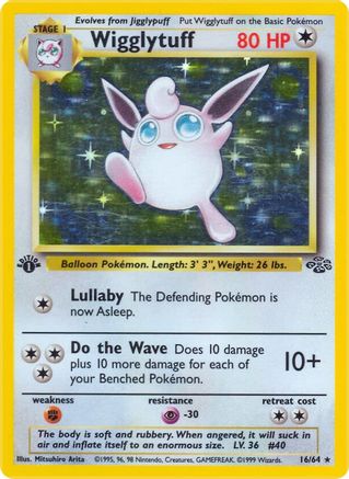 Wigglytuff (16) (1st Edition) Holofoil - Jungle