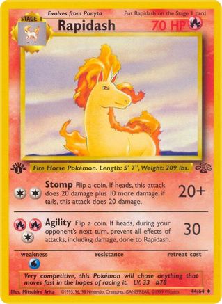 Rapidash (44) (1st Edition) - Jungle