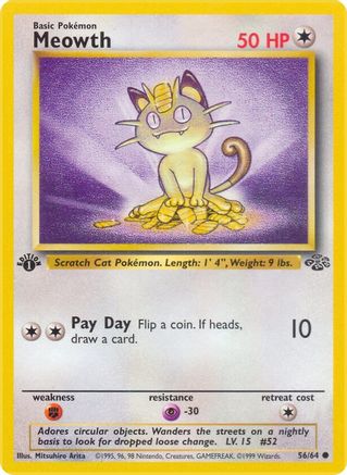 Meowth (56) (1st Edition) - Jungle
