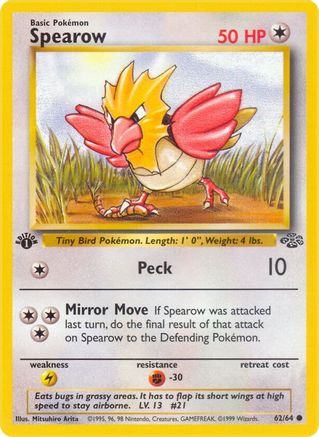Spearow (62) (1st Edition) - Jungle