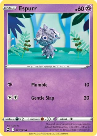Espurr (81) Reverse Holofoil - Silver Tempest
