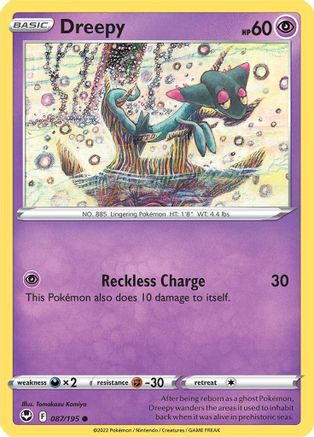 Dreepy (87) Reverse Holofoil - Silver Tempest