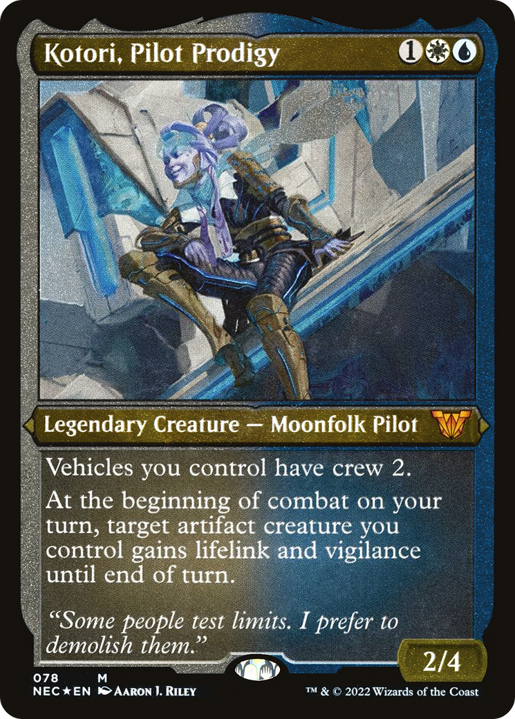 Kotori, Pilot Prodigy (078) Foil - Neon Dynasty Commander