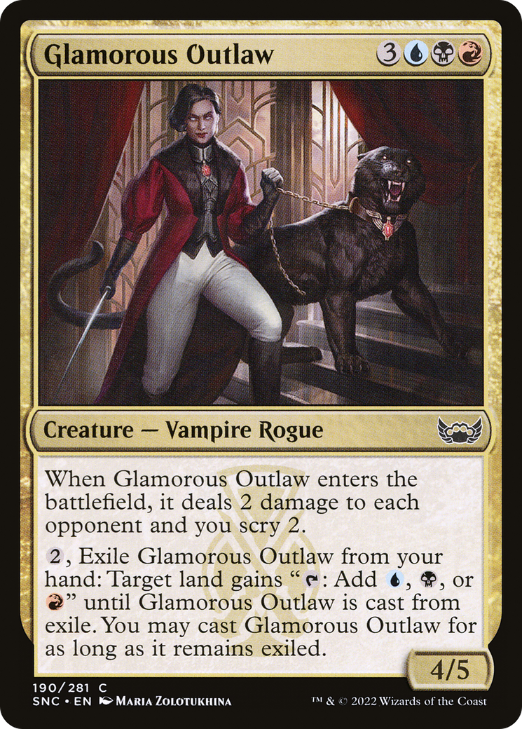Glamorous Outlaw (190) Foil - Streets of New Capenna