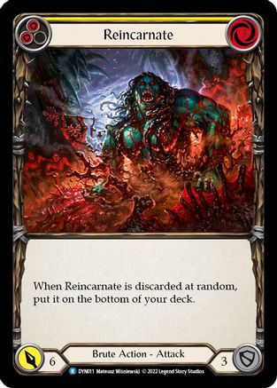 Reincarnate (Yellow) (DYN011) Rainbow Foil - Dynasty