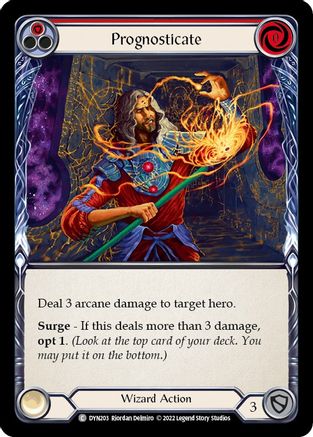 Prognosticate (Red) (DYN203) Rainbow Foil - Dynasty