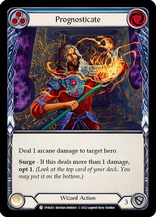 Prognosticate (Blue) (DYN205) Rainbow Foil - Dynasty