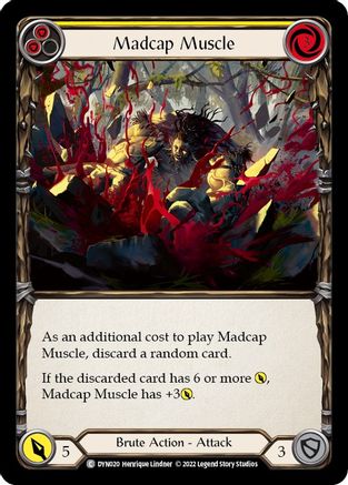 Madcap Muscle (Yellow) (DYN020) Rainbow Foil - Dynasty