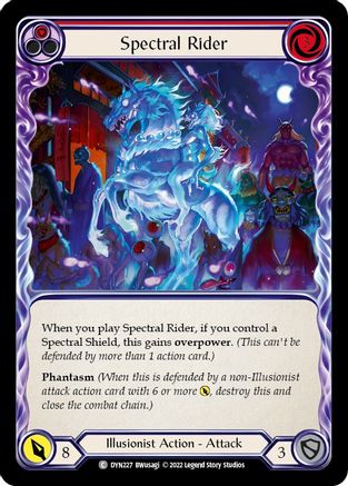 Spectral Rider (Red) (DYN227) Rainbow Foil - Dynasty