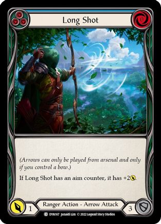 Long Shot (Blue) (DYN167) Rainbow Foil - Dynasty
