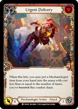 Urgent Delivery (Red) (DYN107) Rainbow Foil - Dynasty