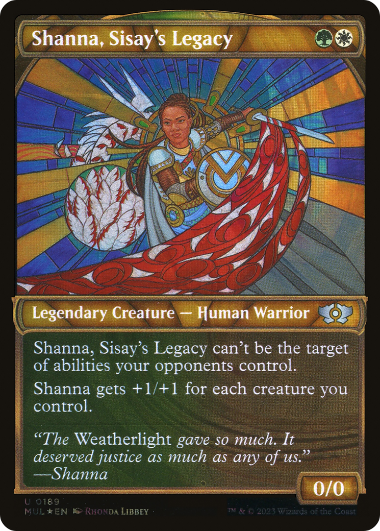 Shanna, Sisay's Legacy (Halo Foil) (Showcase) (189) Foil - Multiverse Legends