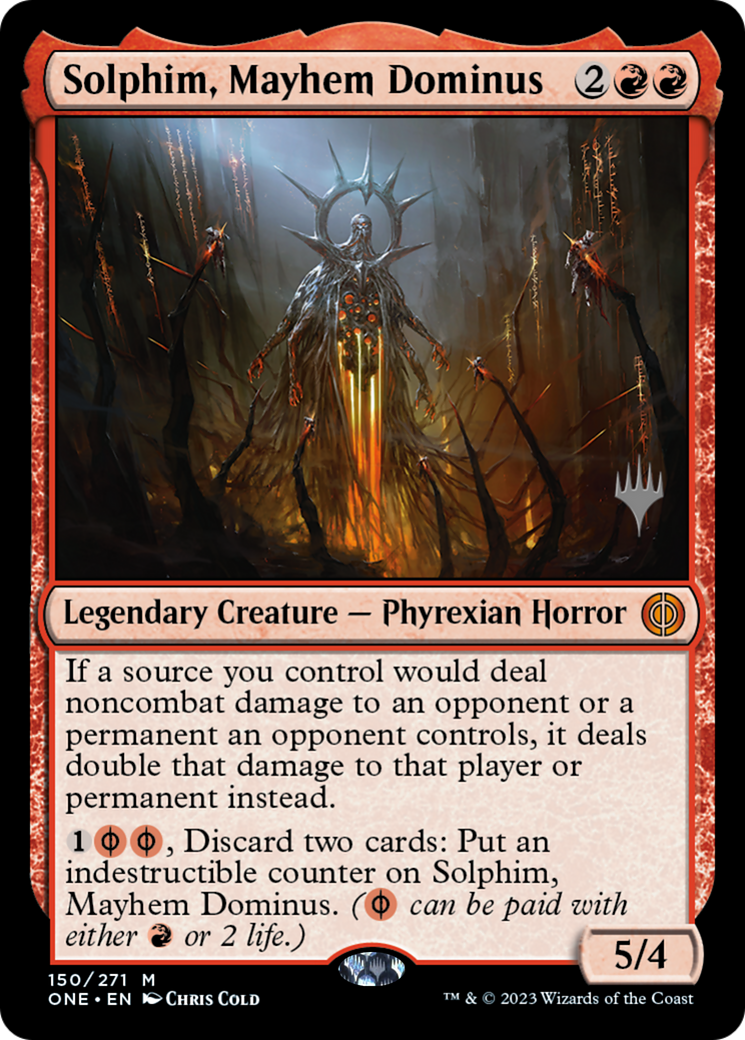 Solphim, Mayhem Dominus (150) Foil - Phyrexia: All Will Be One Promos