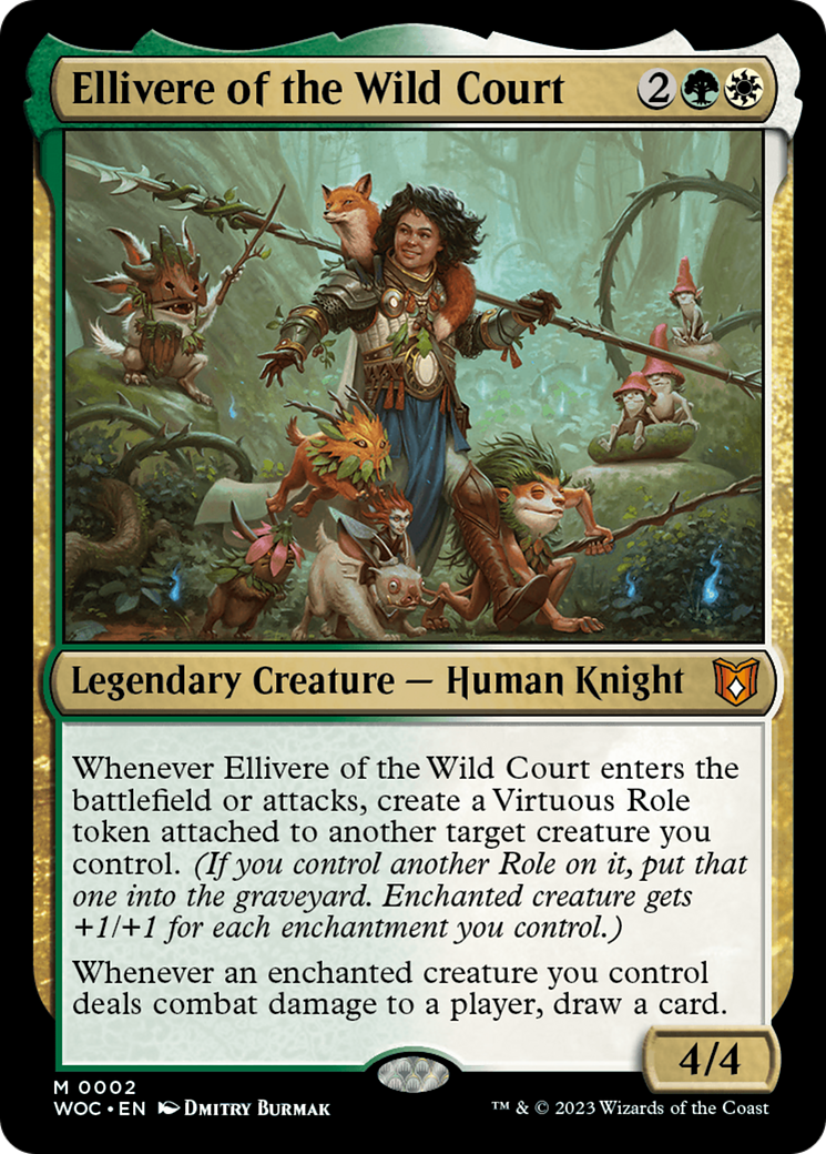 Ellivere of the Wild Court (002) Foil - Wilds of Eldraine Commander