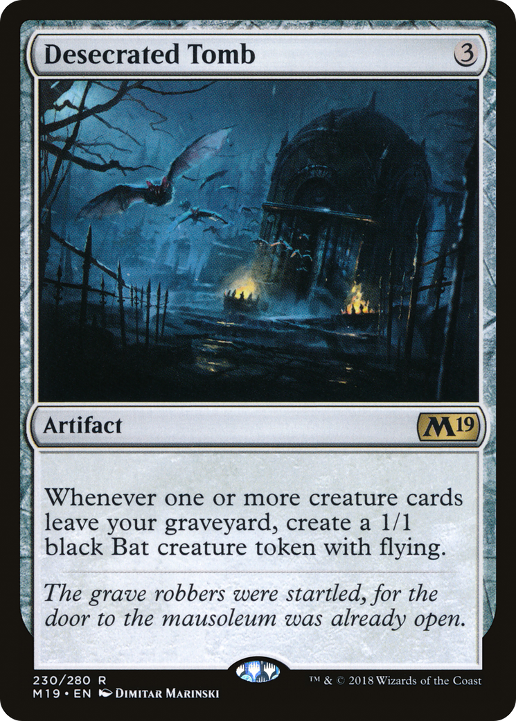 Desecrated Tomb (230) Foil - Core Set 2019