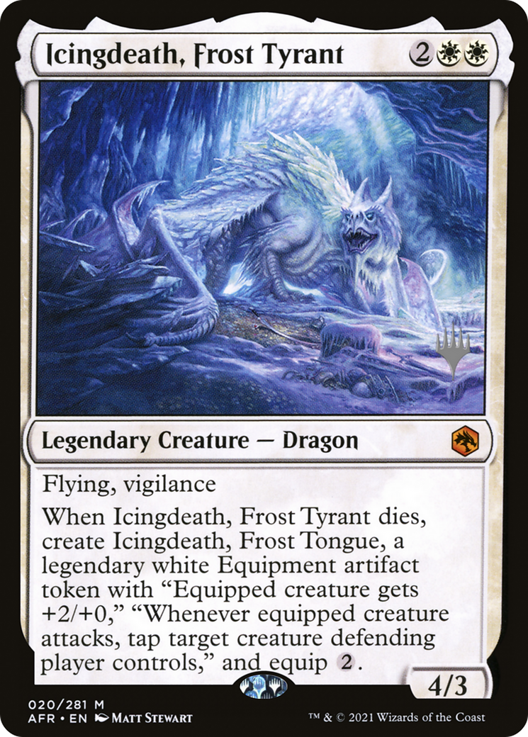 Icingdeath, Frost Tyrant (020) Foil - Adventures in the Forgotten Realms Promos