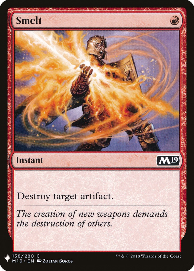 Smelt (M19-158) - The List