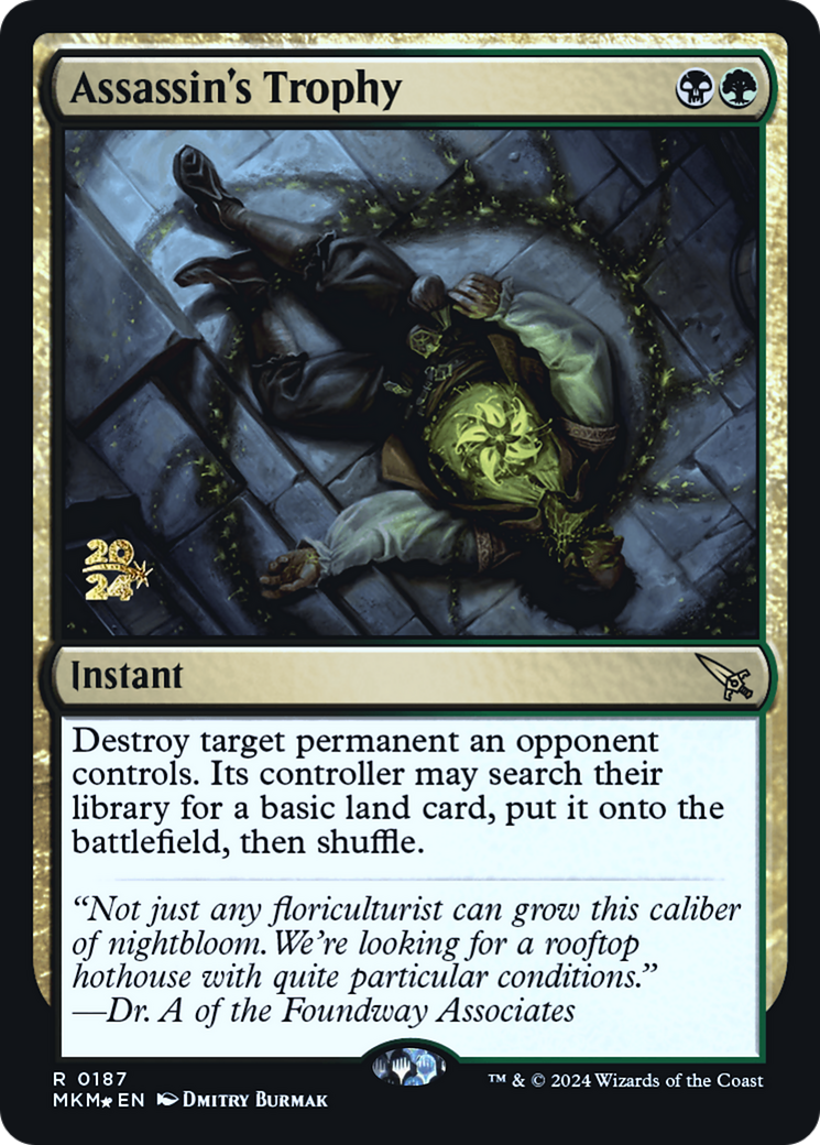 Assassin's Trophy (187) Foil - Murders at Karlov Manor Promos