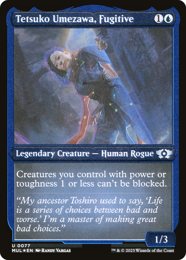 Tetsuko Umezawa, Fugitive (077) Etched - Multiverse Legends
