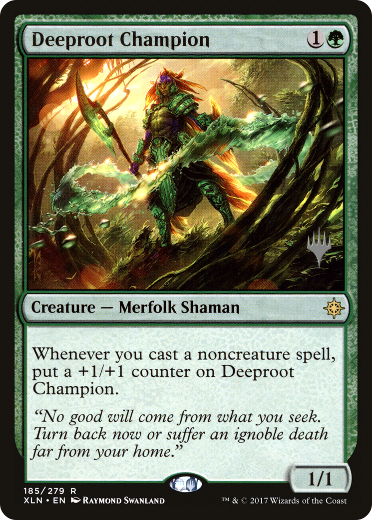 Deeproot Champion (185p) Foil - Ixalan Promos
