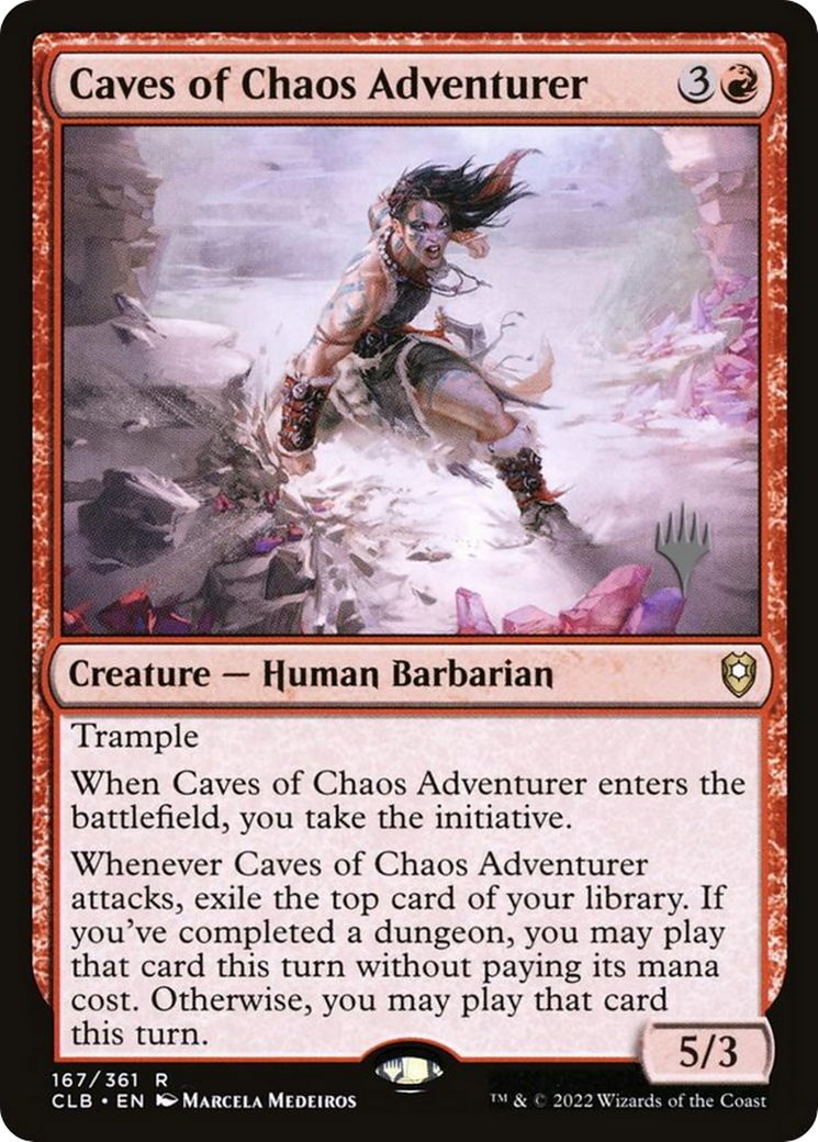 Caves of Chaos Adventurer (167p) Foil - Battle for Baldur's Gate Promos