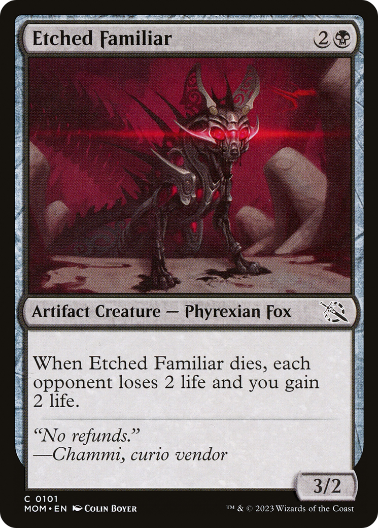 Etched Familiar (101) - March of the Machine