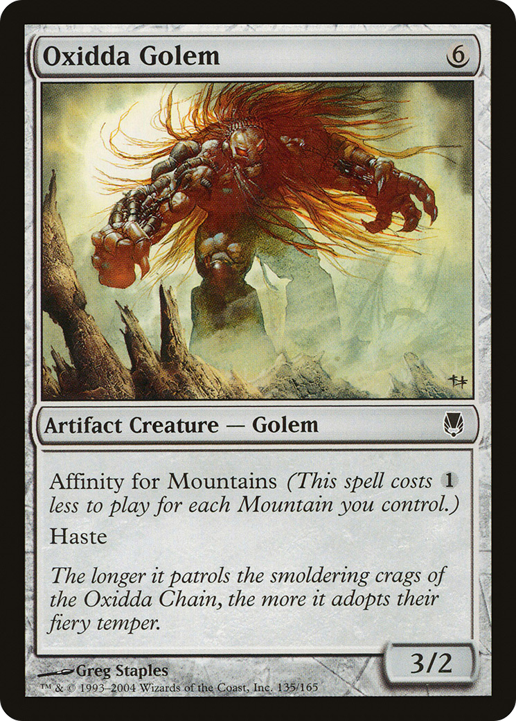 Oxidda Golem (135) Foil - Darksteel