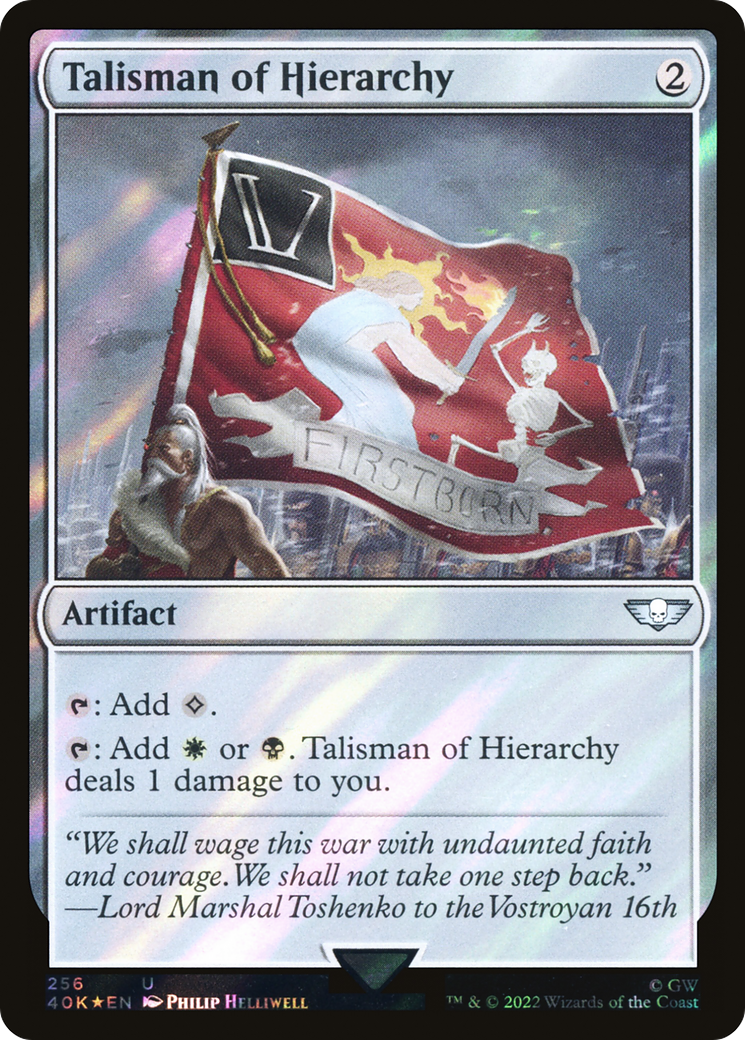 Talisman of Hierarchy (256) Surge Foil - Warhammer 40,000 Commander