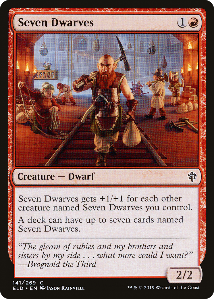 Seven Dwarves (141) Foil - Throne of Eldraine