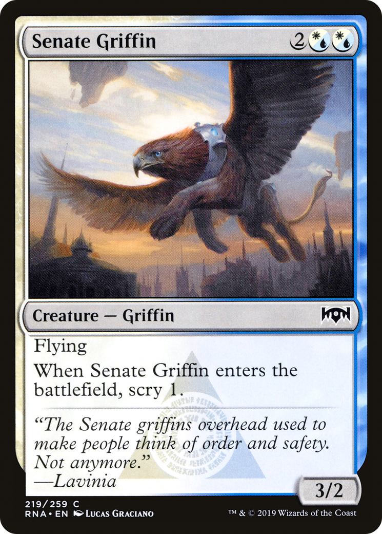 Senate Griffin (219) Foil - Ravnica Allegiance