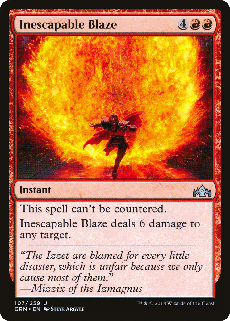 Inescapable Blaze (107) Foil - Guilds of Ravnica