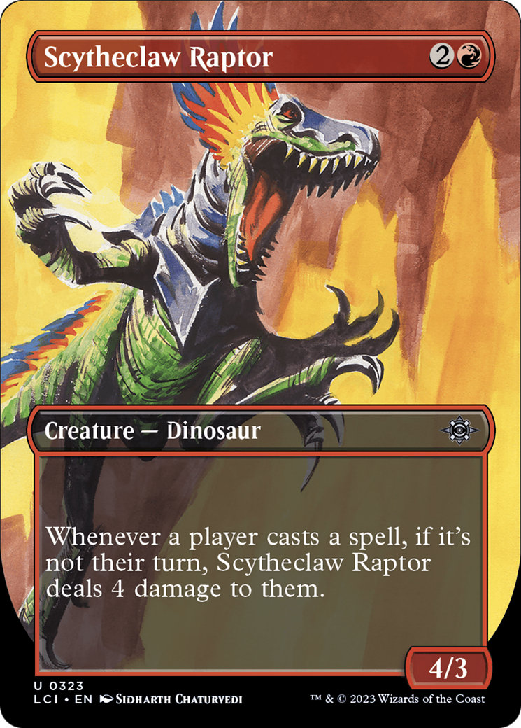 Scytheclaw Raptor (Borderless) (323) Foil - The Lost Caverns of Ixalan