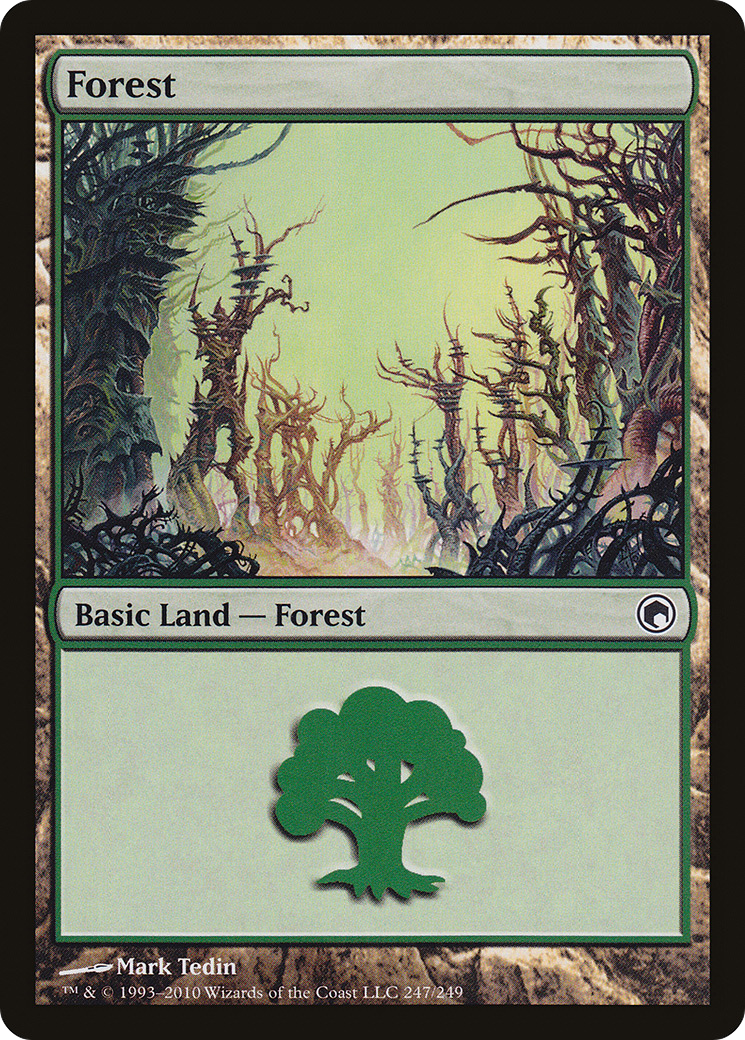 Forest (247) Foil - Scars of Mirrodin