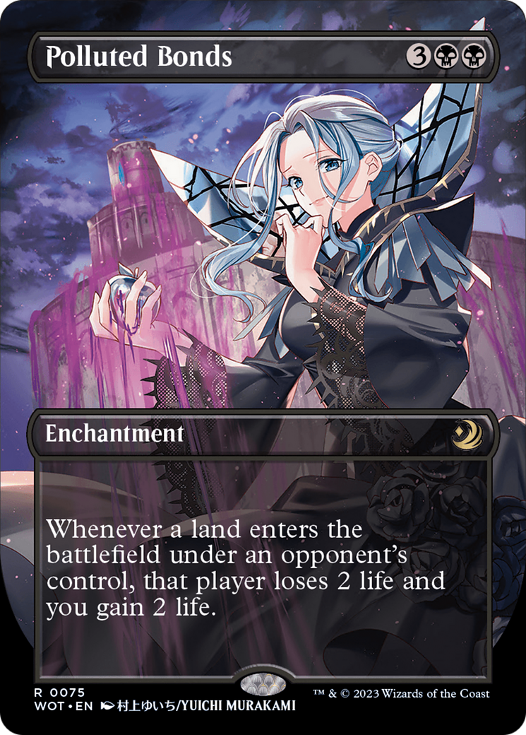 Polluted Bonds (Anime Borderless) (075) Foil - Wilds of Eldraine: Enchanting Tales